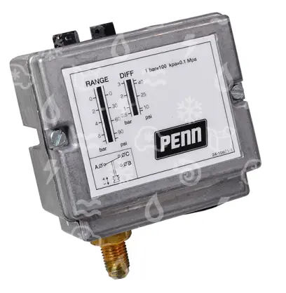 presostat Johnson Controls, nízkotlaký,  P77AAA-9300, -0,5 - 7,0 , diference 0,6 - 3,0 , auto, šroub 7/16